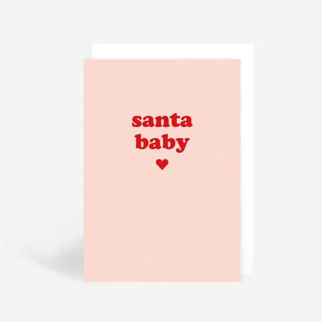 Santa Baby Greetings Card (Pack of 6)