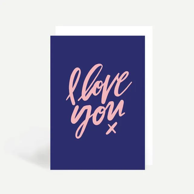 I Love You Greetings Card (Pack of 6)