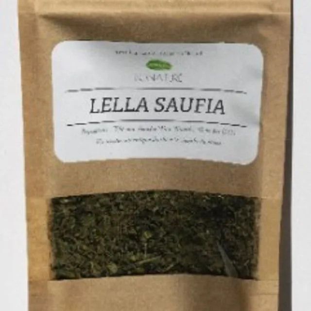Lella Saufia, Desert Mint Tea Ready to Use - Bonature 50g Sac Kraft