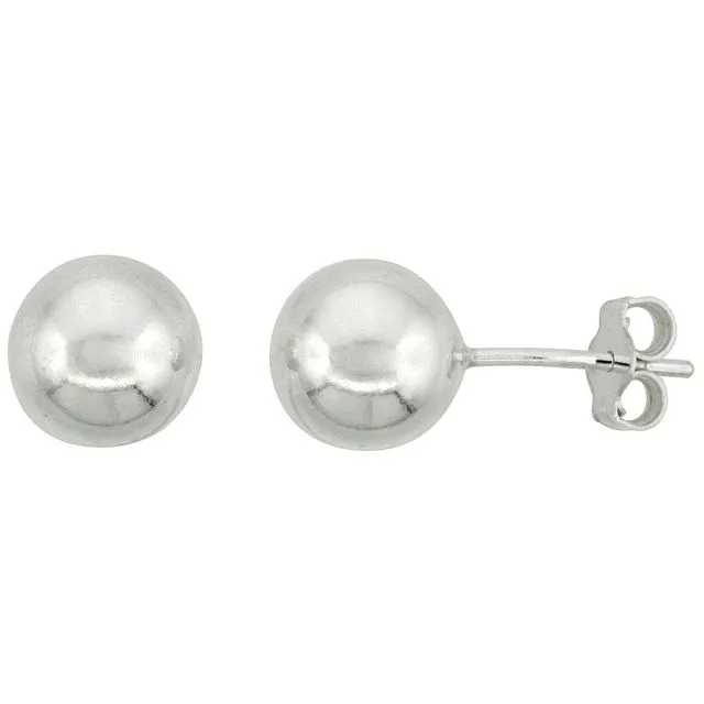 Sterling Silver Ball Studs 2mm