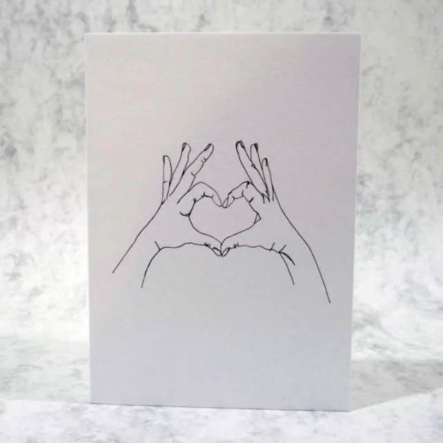 Love Heart Hands Card
