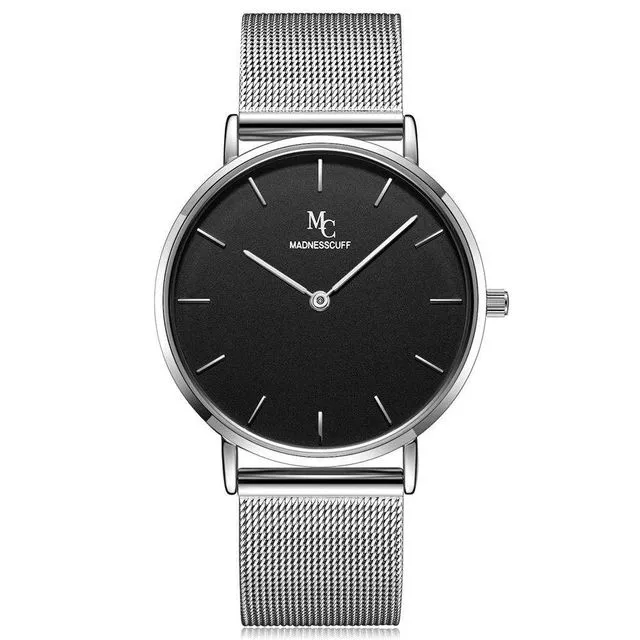 The Classic Silver Black Watch