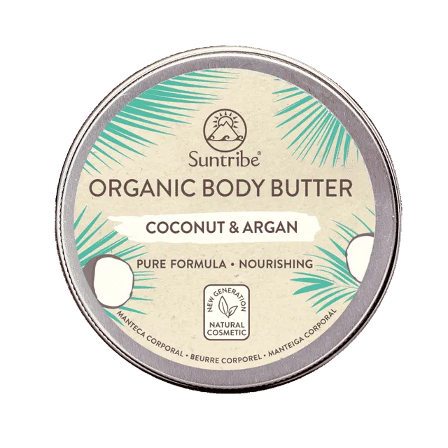 Suntribe All Natural Body Butter Coconut & Argan (150 ml) - Pack of 6