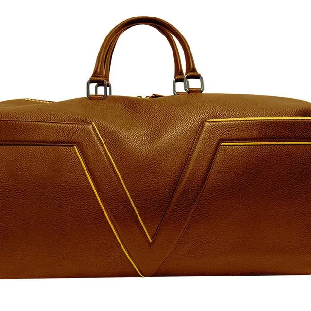 York Leather Travel Bag VLx - Yellow Outlines