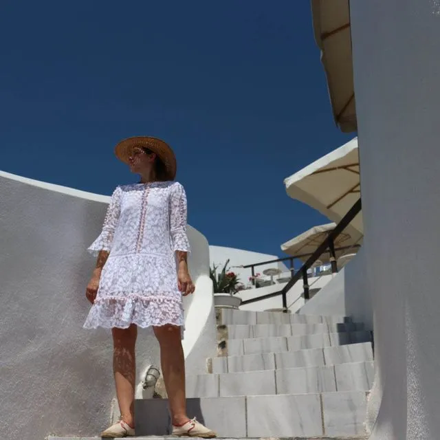 Eivissa midi dress - White