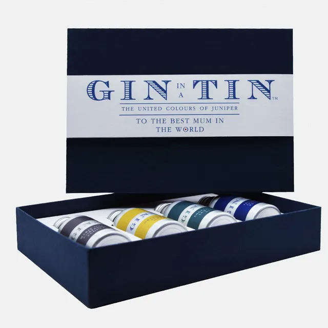 Gift Set Of Four Gins For Mums - Blue Box (Case of 12)