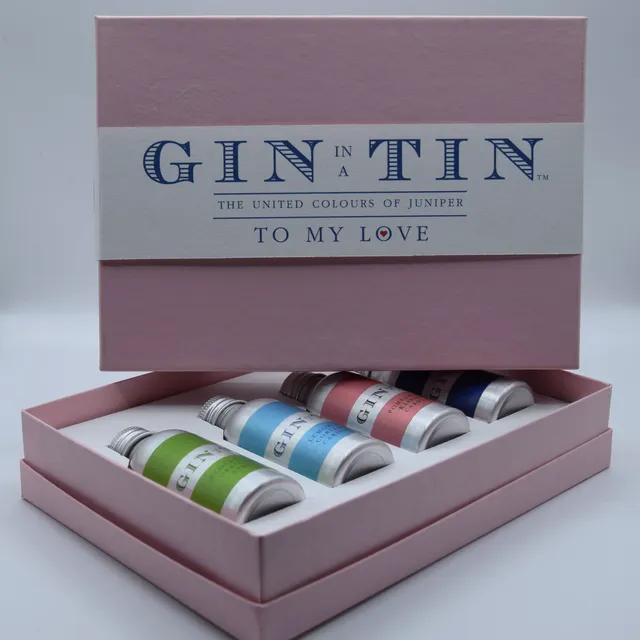 The Love Gin Tin, Gift Box Set - Pink Box (Case of 12)