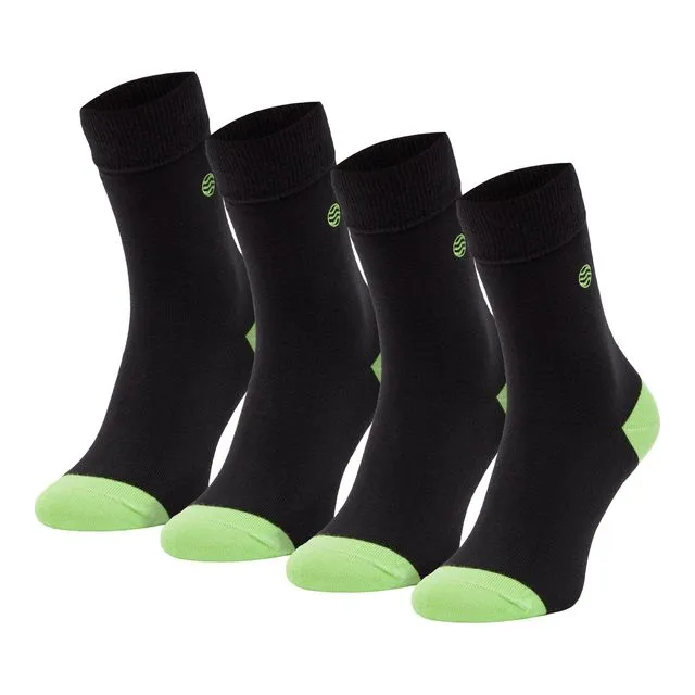 4 pairs black socks - Executive (41/46)