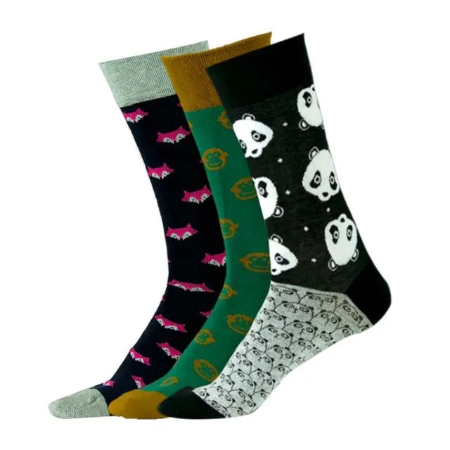 3 pairs of animal socks - Jungle Bundle
