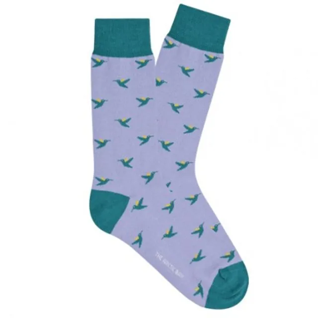 Hummingbird Socks - Violet