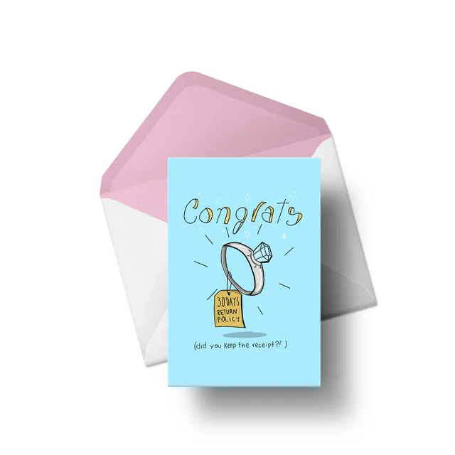 Did You Keep The Receipt? - Engagement Card