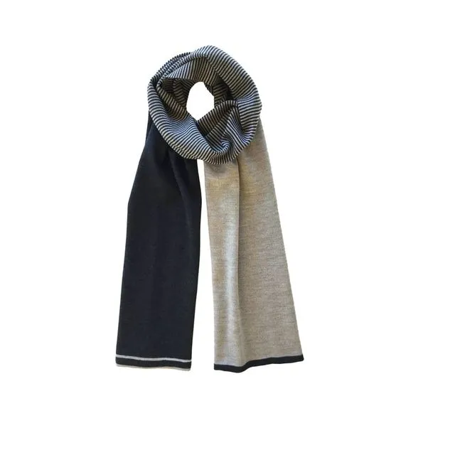 Ringlet scarf - anthracite/grey
