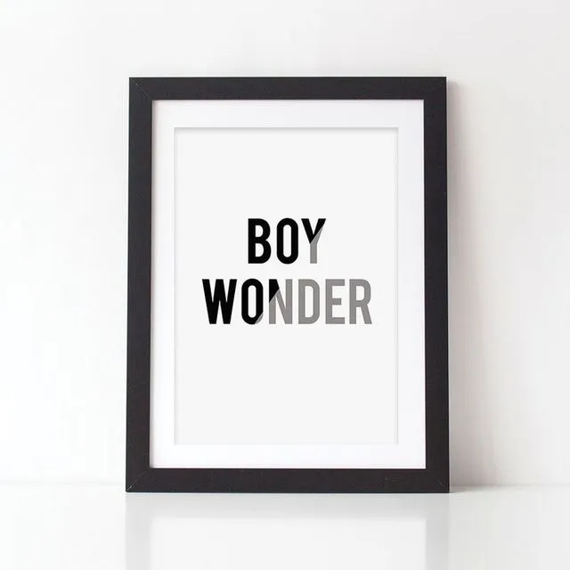 BOY WONDER PRINT - KIDS BEDROOM PRINT - BOYS BEDROOM PRINT - BABY BOY GIFT - GIFT FOR BOY - PRINT FOR BOY - NURSERY PRINT