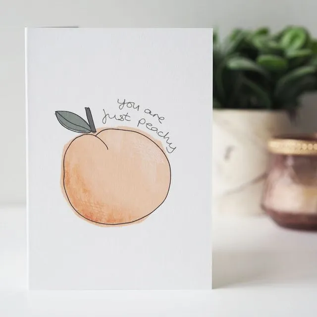 YOU ARE JUST PEACHY CARD - PACK OF 5