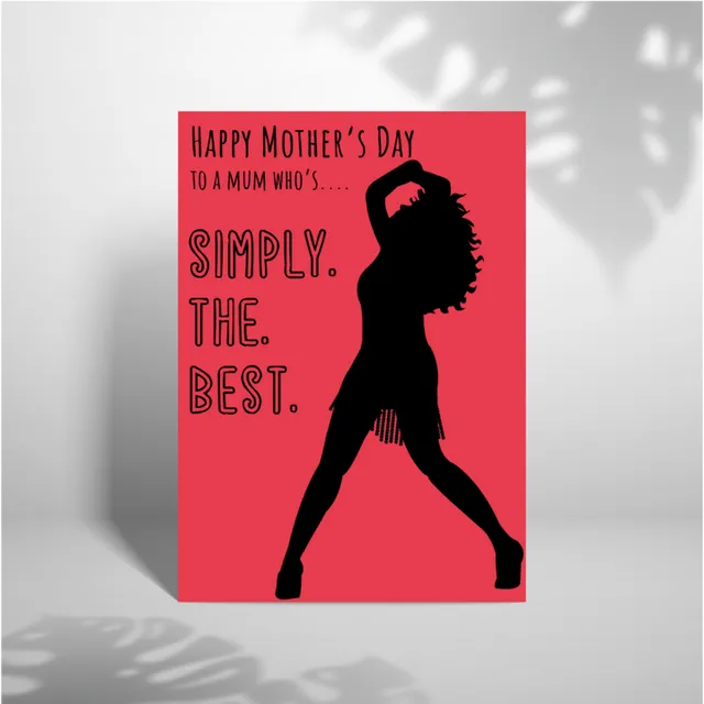 Simply The Best Mum - A5 Greeting Card