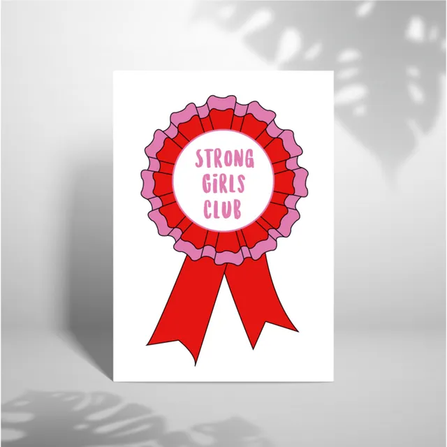 Strong Girls Club - A5 Greeting Card