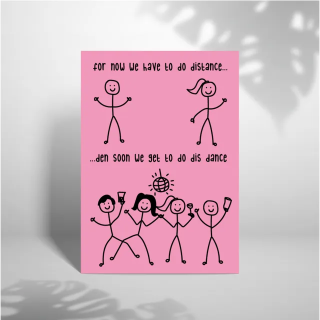 Distance To Dancing - A5 Greeting Card