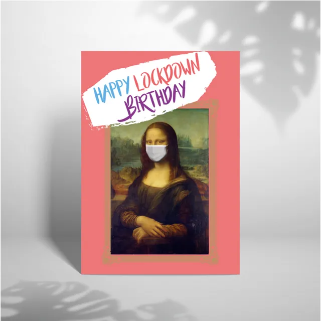 Happy Lockdown Birthday - A5 Greeting Card