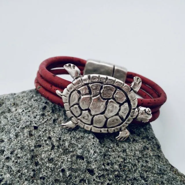 Turtle Bracelet - Bordeaux