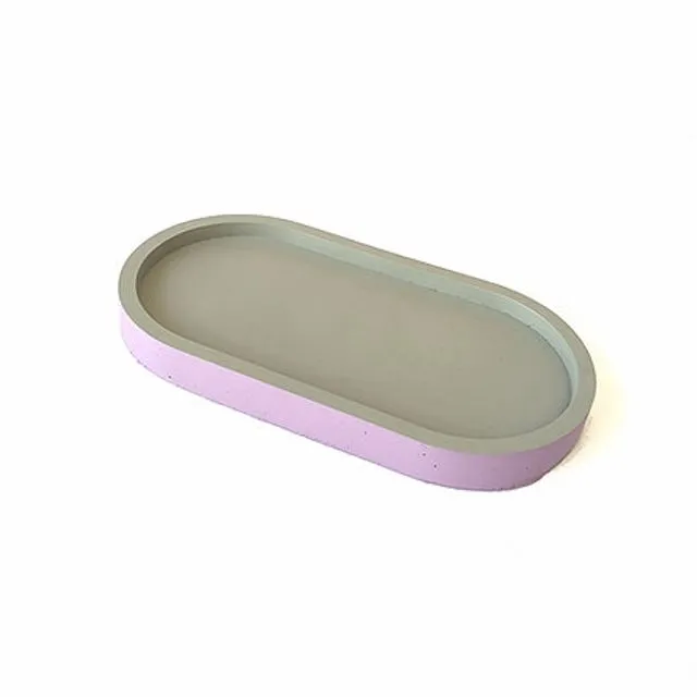Pilula Concrete Tray in Lilac