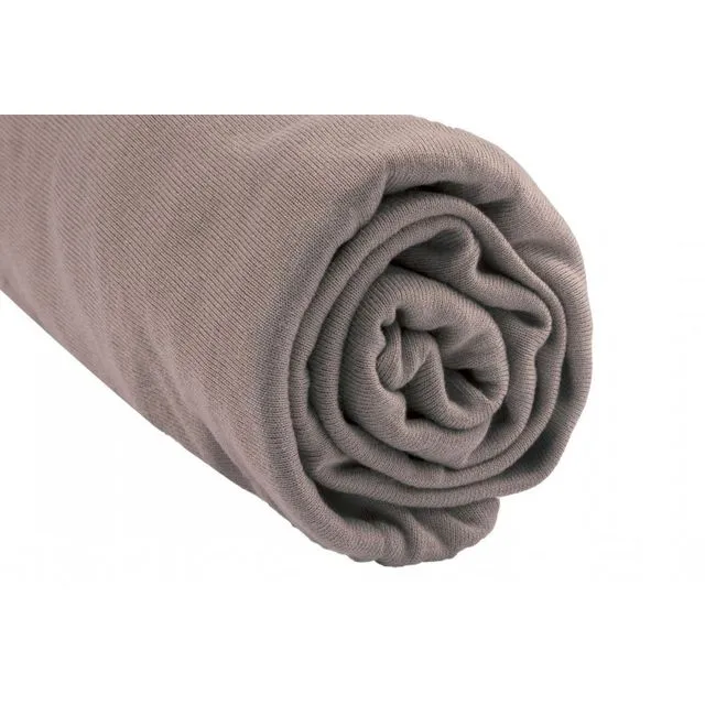 Fitted sheet 160x200 King size double bed Bamboo - Taupe
