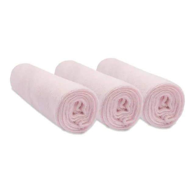 Changing mat cover 50x70 50x75 Cotton terry (Set of 3) - Pink