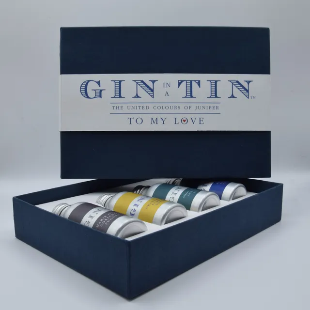 The Love Gin Tin, Gift Box Set - Blue Box (Case of 12)