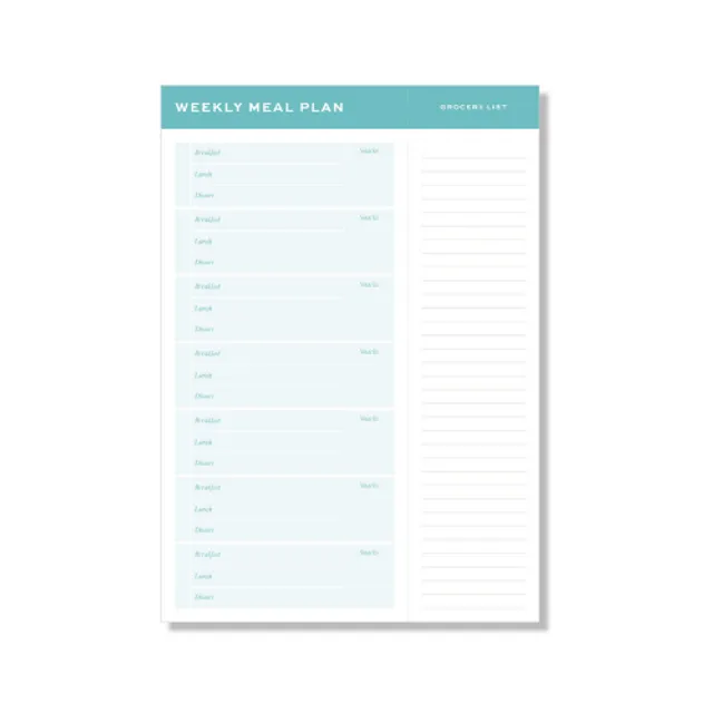 Meal Planning Notepad by Ponderlily®