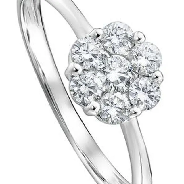 The Reese Ring - Created Brilliance 9ct White Gold