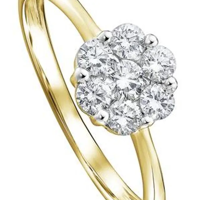 The Reese Ring - Created Brilliance 9ct Yellow Gold
