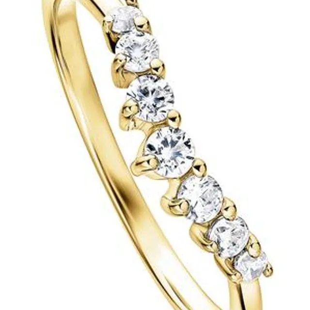 The Grace Ring - Created Brilliance 9ct Yellow Gold