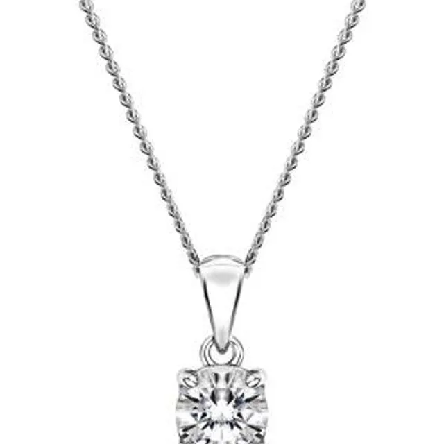 The Sylvia Necklace - Created Brilliance 9ct White Gold 0.25ct