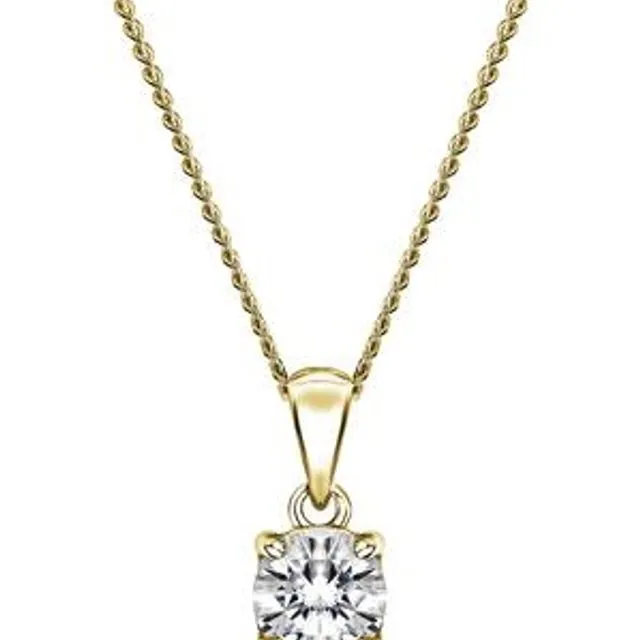 The Sylvia Necklace - Created Brilliance 9ct Yellow Gold 0.25ct