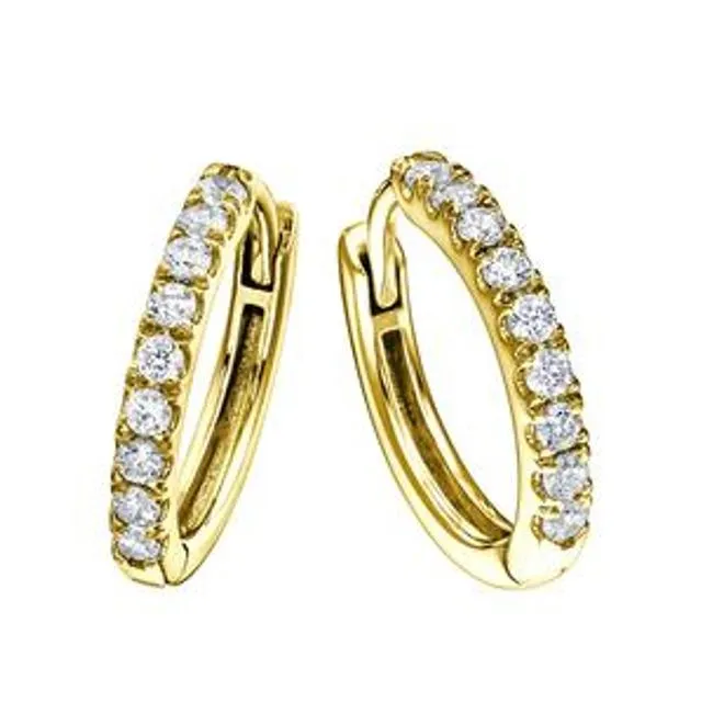 The Julia Earrings - Created Brilliance 9ct Yellow Gold 0.32ct