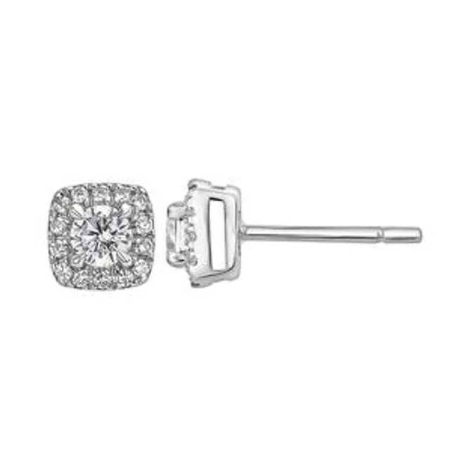 The Frances Earrings - Created Brilliance 9ct White Gold 0.50ct
