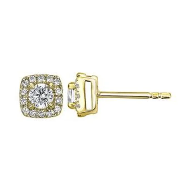 The Frances Earrings - Created Brilliance 9ct Yellow Gold 0.50ct