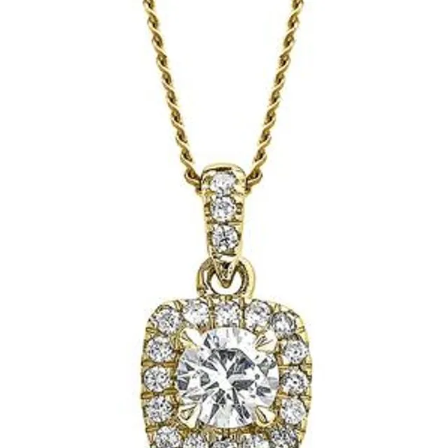 The Zoey Pendant - Created Brilliance 9ct Yellow Gold 0.33ct
