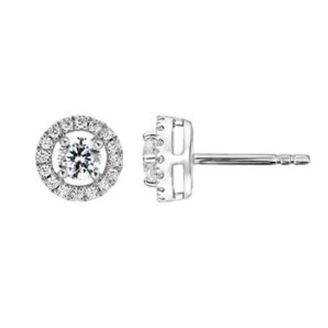 The Orla Earrings - Created Brilliance 9ct White Gold 0.50ct