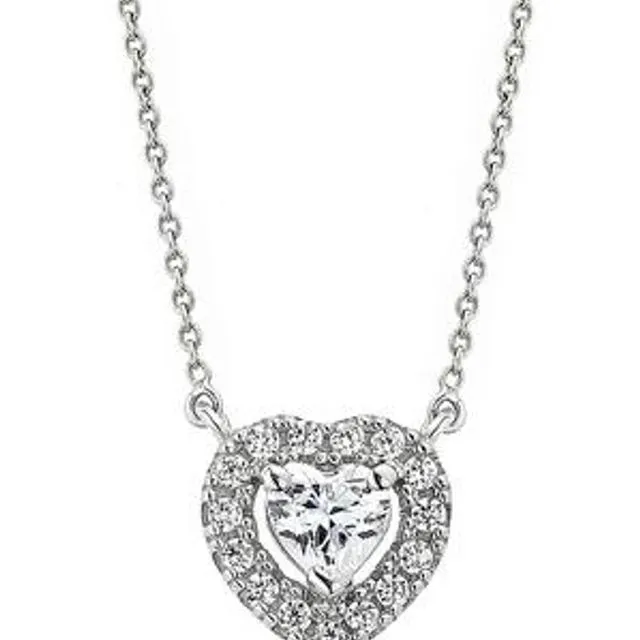 The Tessa Necklace - Created Brilliance 9ct White Gold 0.25ct