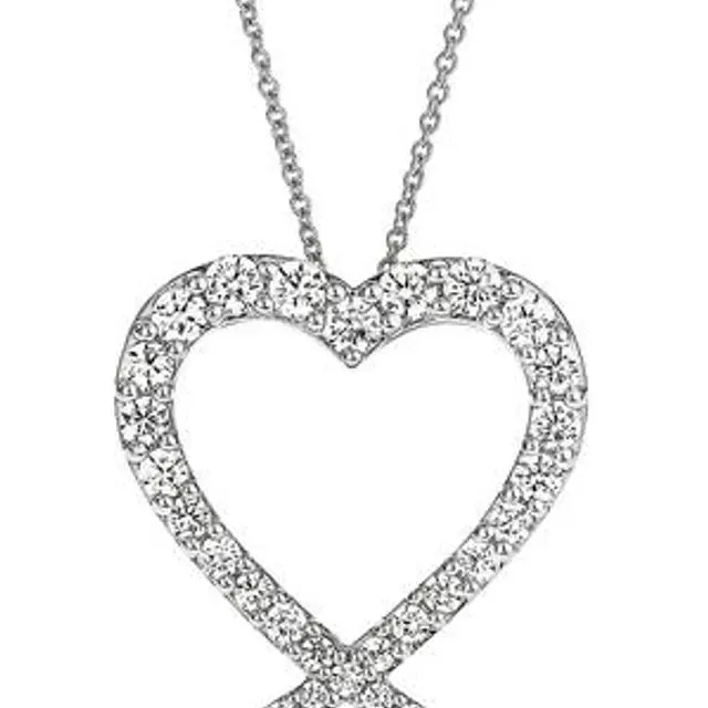The Liza Necklace - Created Brilliance 9ct White Gold 0.50ct