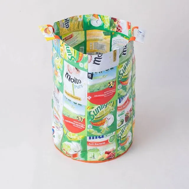 IWAS Laundry Bin | Upcycled Plastic Bags | Large