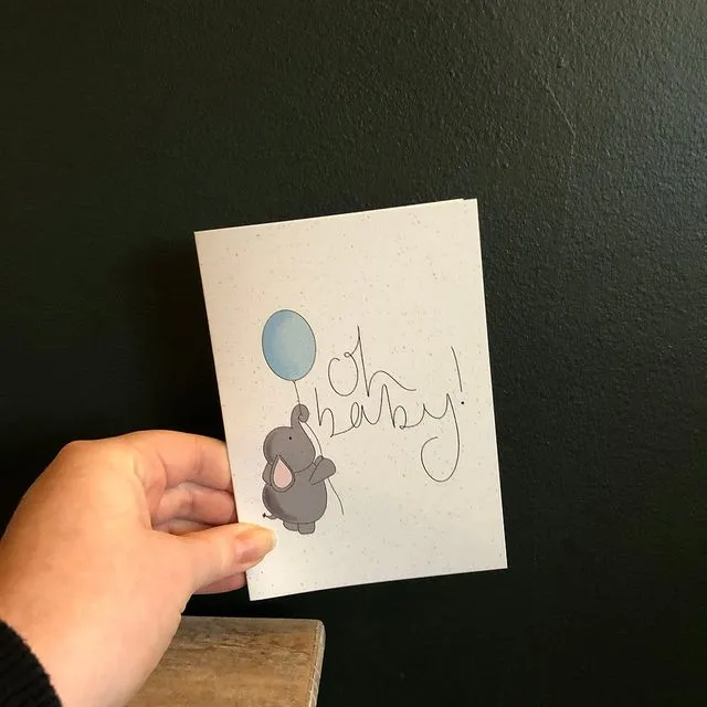 Oh Baby Card - Baby Boy