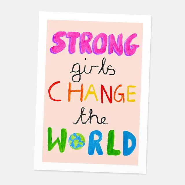 Strong Girls art print