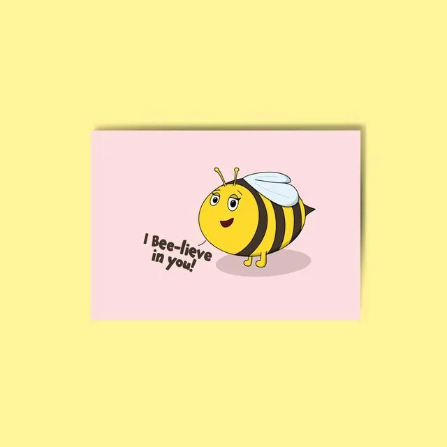 Bee-lieve Postcard