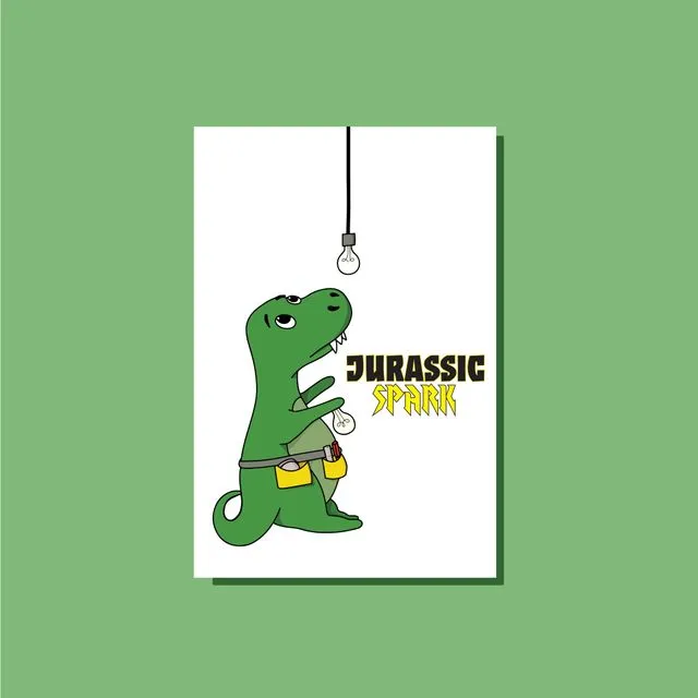 Jurassic Spark Postcard