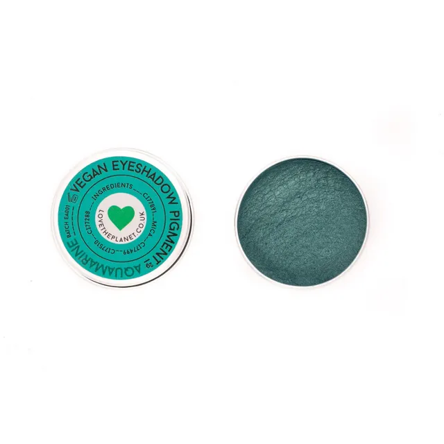 Vegan Mineral Eyeshadow - Aquamarine - Refillable Tin (2g)
