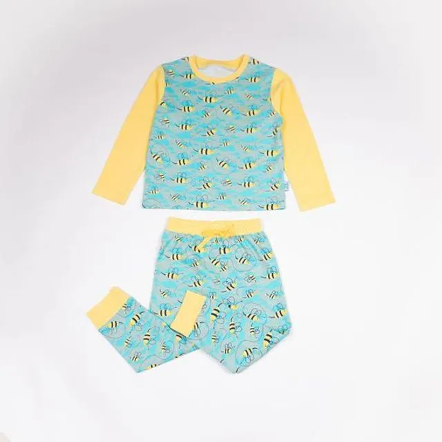 Busy Bees Jersey Pyjamas in Organic Cotton