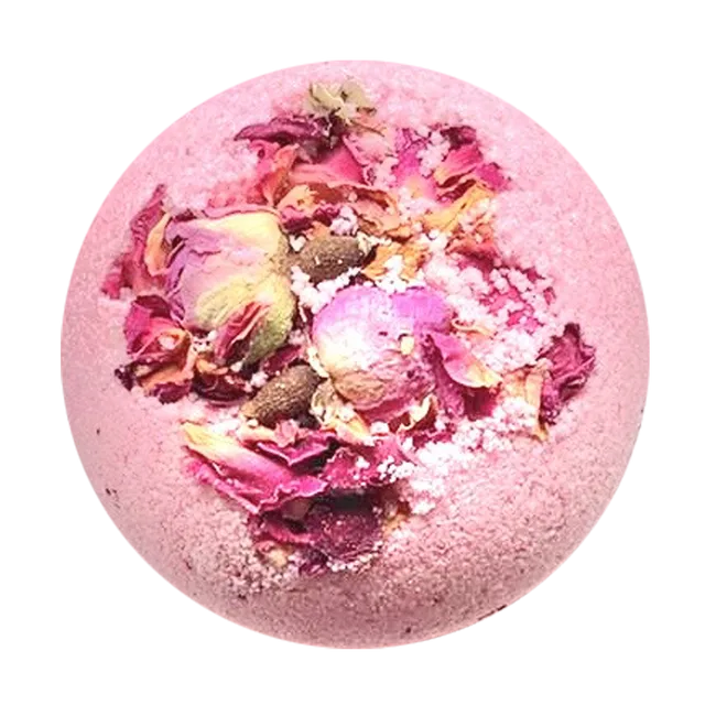 Therapeutic Bath Bomb - Fancy Fragrance - English Rose & Palmarosa Essential Oils
