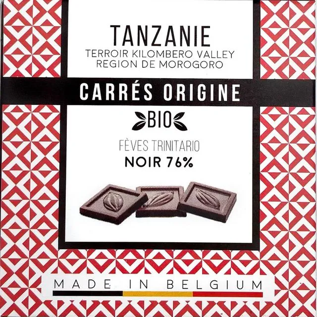 CARRES Origine Box - Tanzania Dark 76% (Pack of 12)