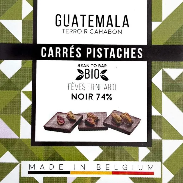 SQUARE Pistachios Box - Guatemala Dark 74% (Pack of 12)